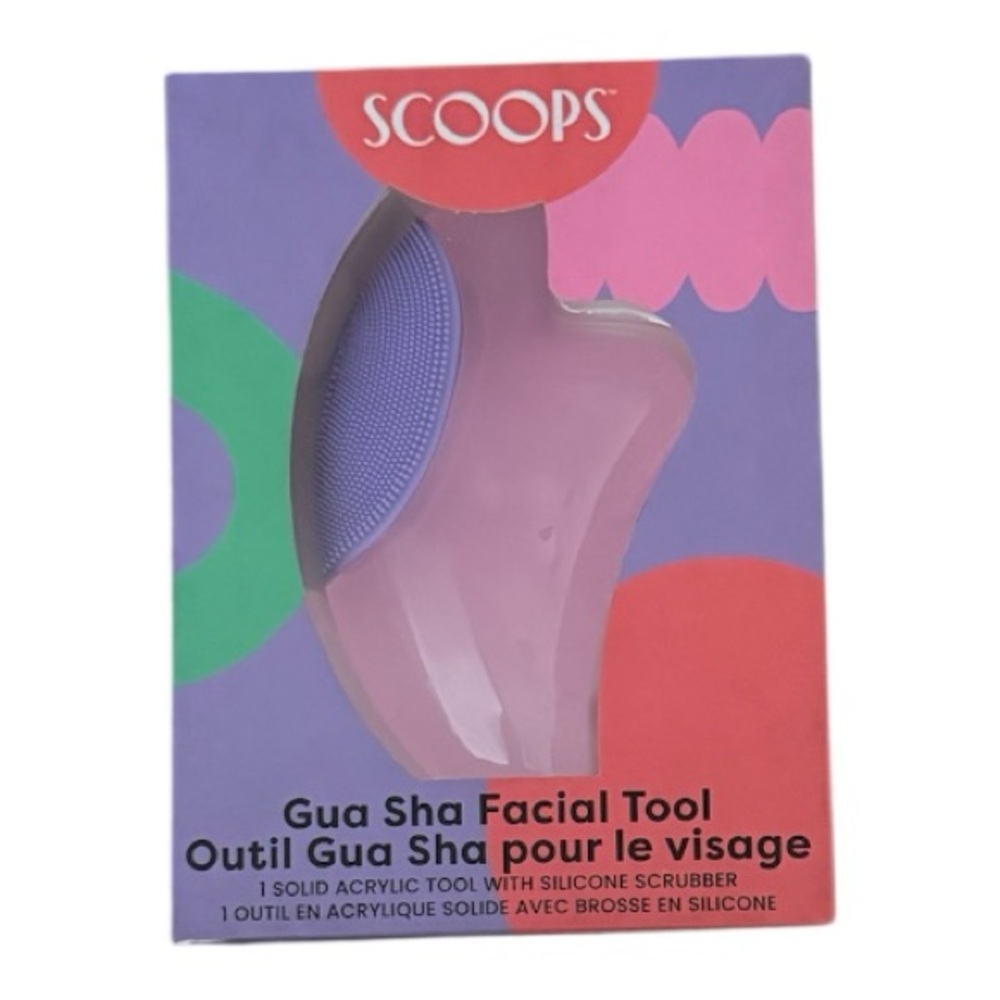 Scoops Pink Gua Sha Facial Tool